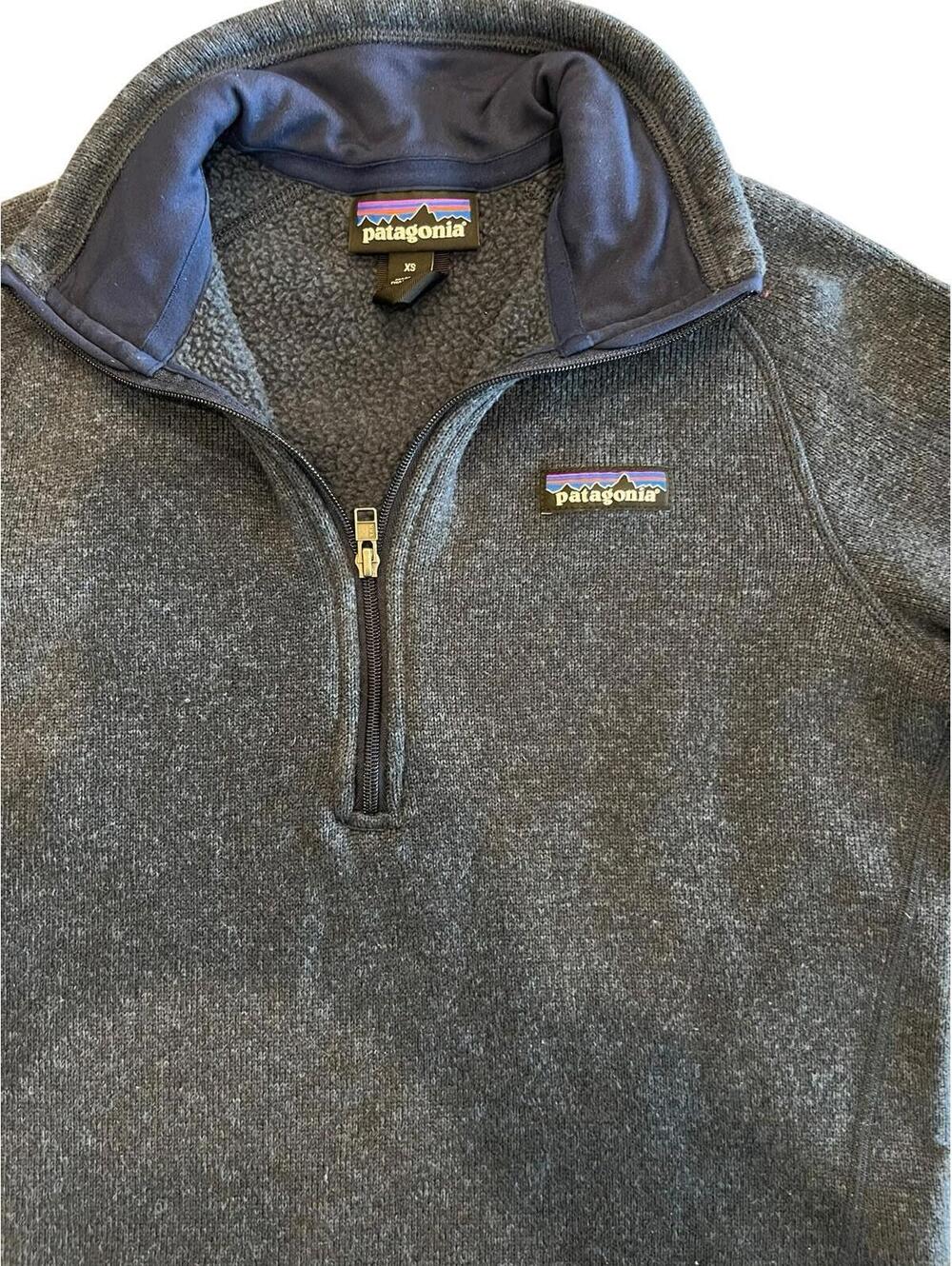 Patagonia Better Sweater 1/4 Zip Fleece Pullover Women XS Blue - Picture 4 of 8